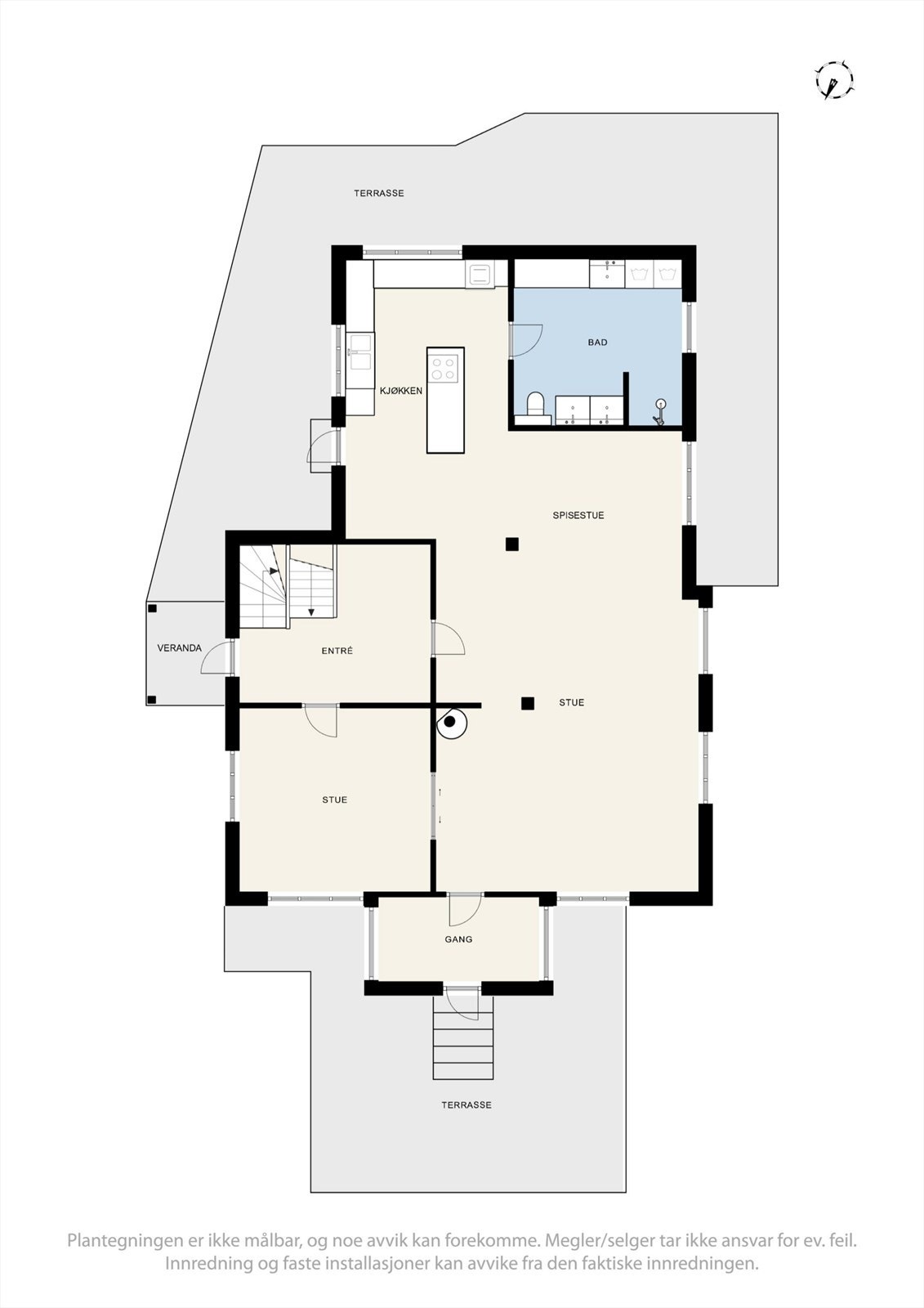 Plantegning 1. etg. Galleribilde