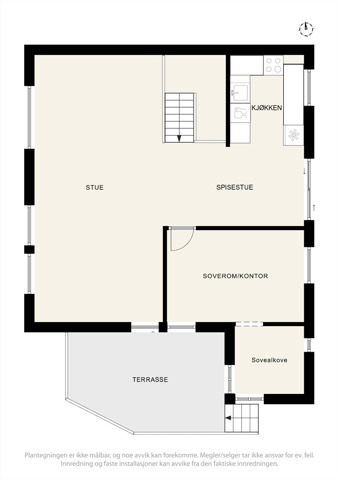 Plantegning første etasje. Galleribilde