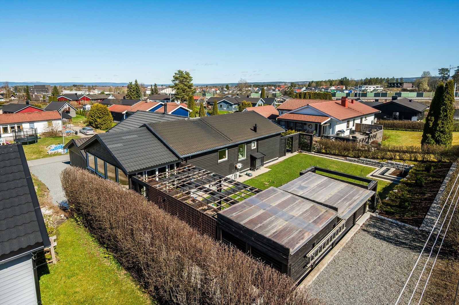 Pen uteplass. Galleribilde
