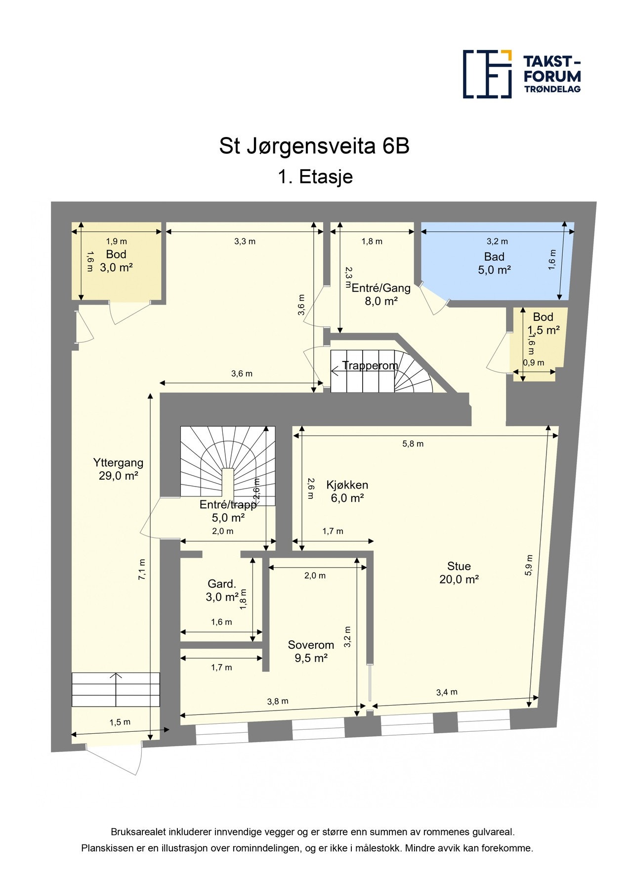 Plantegning - 1. etasje Galleribilde