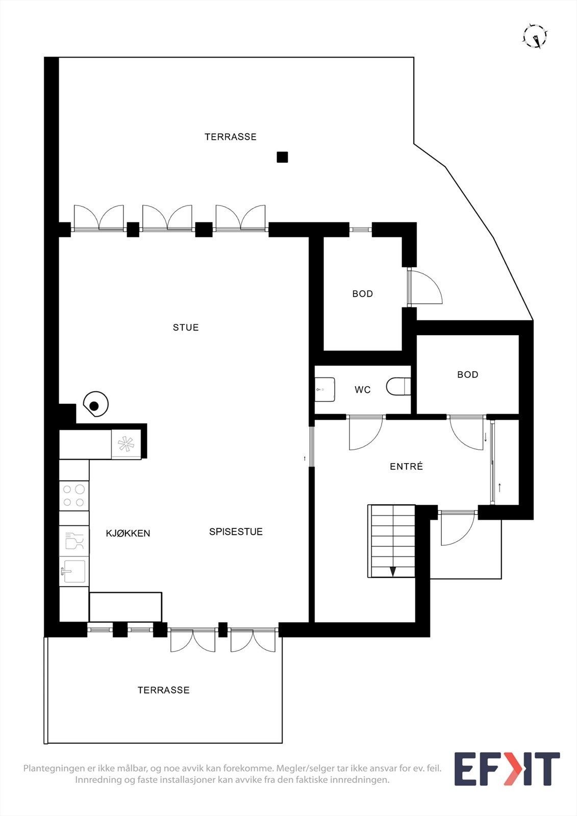 Plantegning 1.etasje Galleribilde
