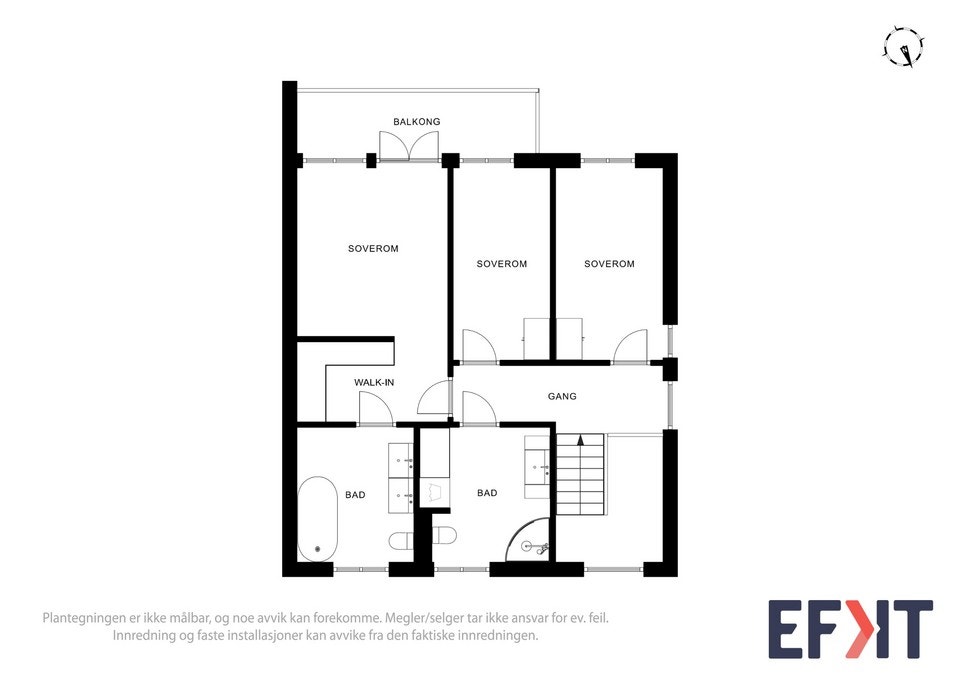 Plantegning 2. etasje Galleribilde