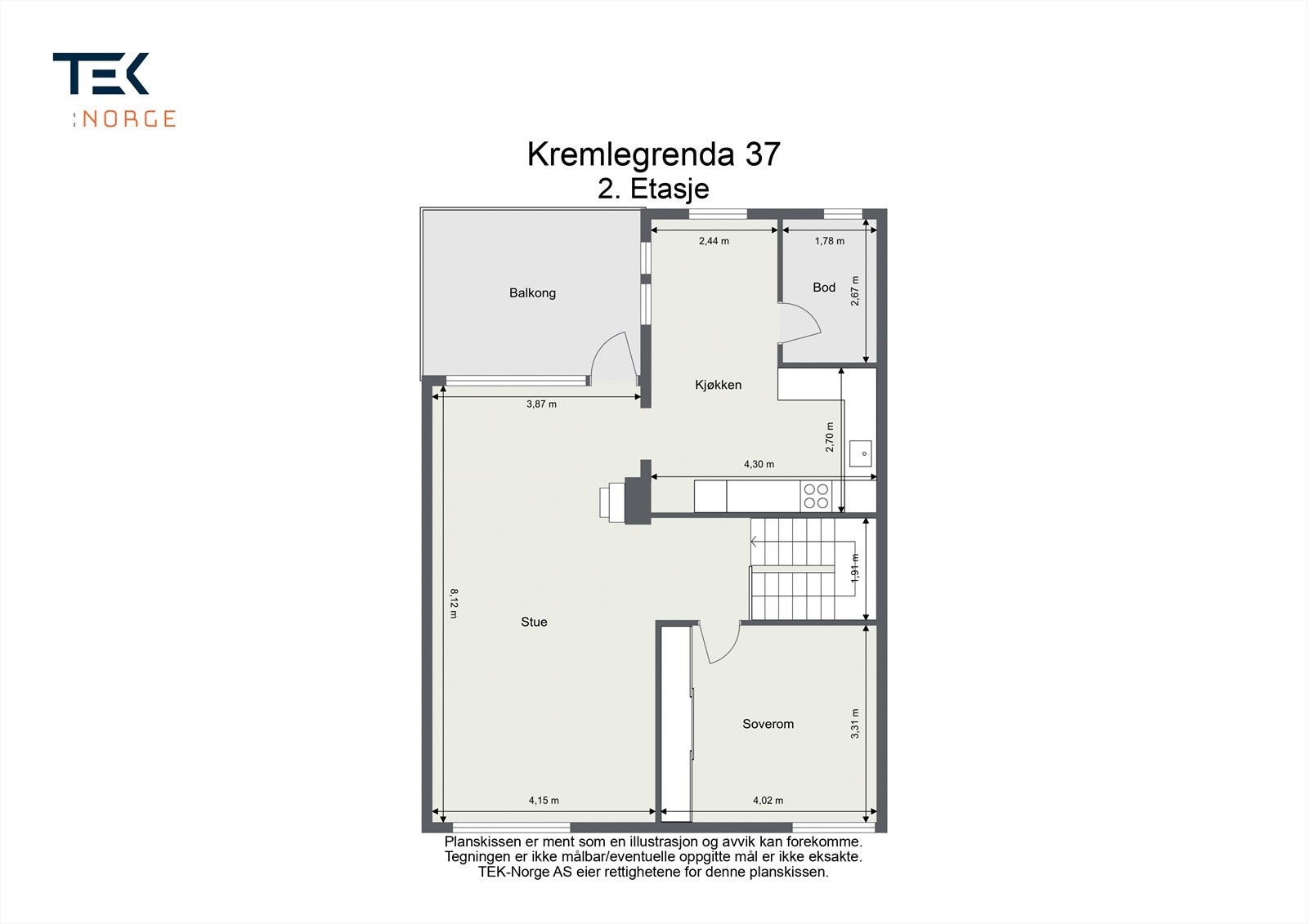 Plantegning 2. Etasje Galleribilde