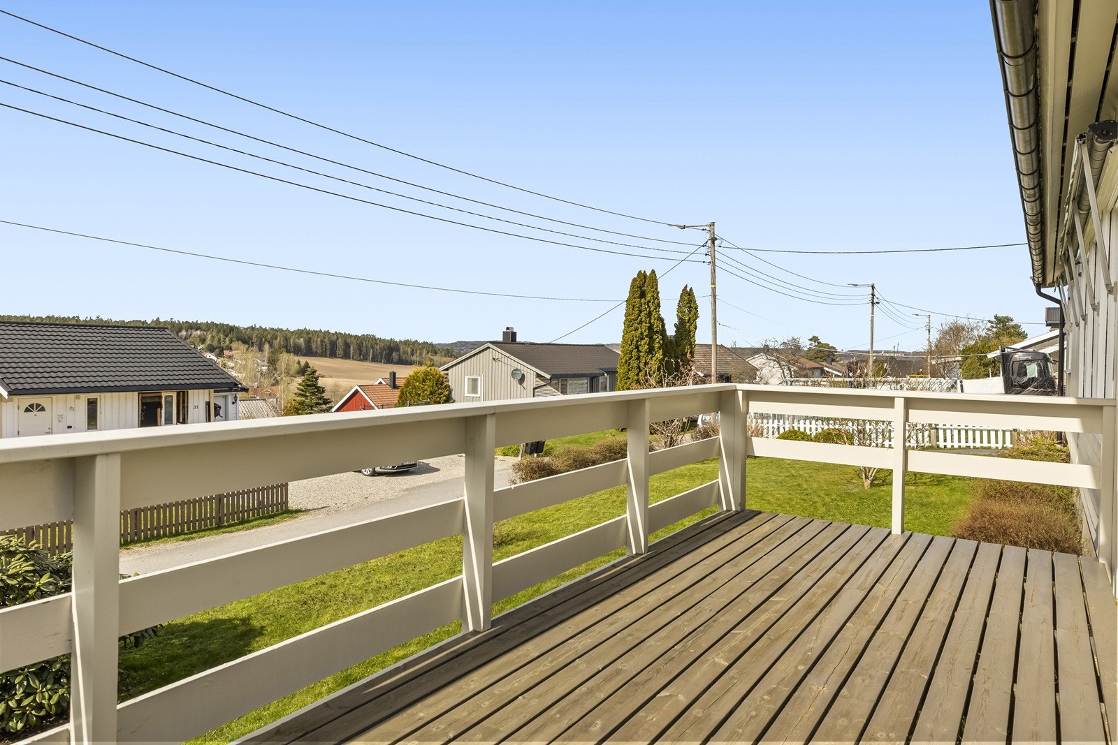 Terrasse med fine solforhold Galleribilde