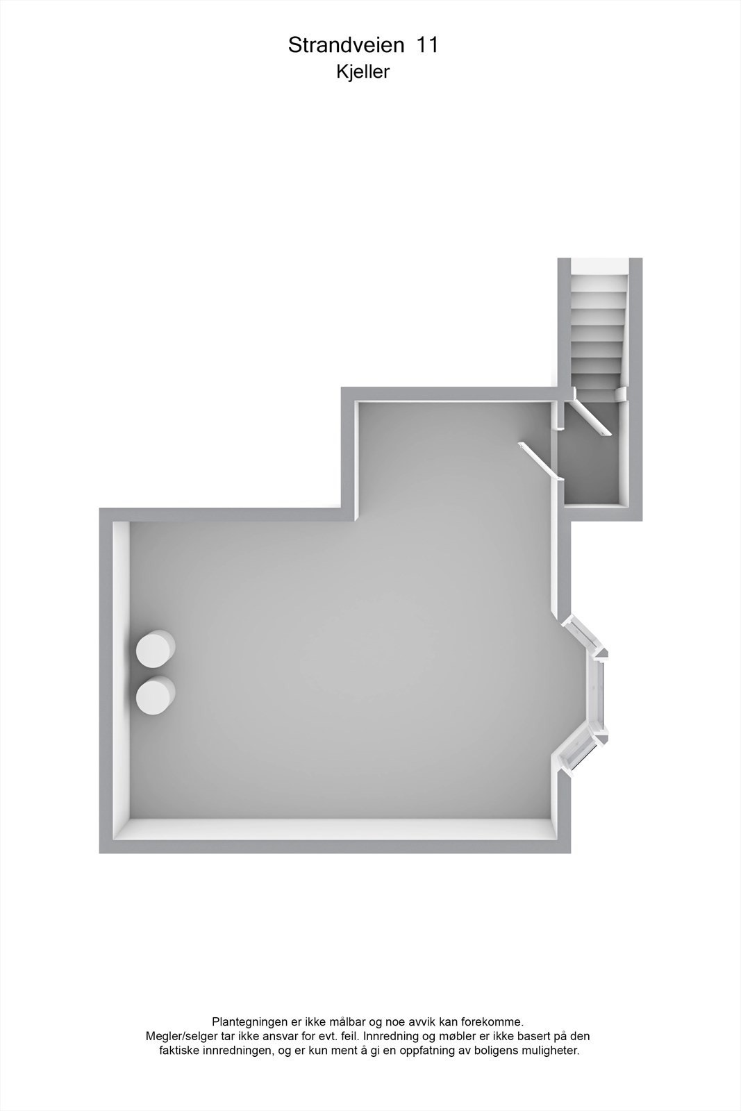 Planskisse 3D - Kjelleretasje Galleribilde