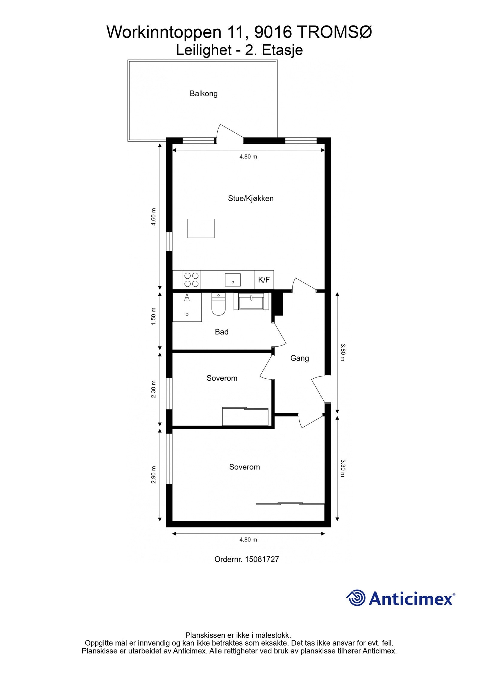 Plantegning - 2. Etasje Galleribilde