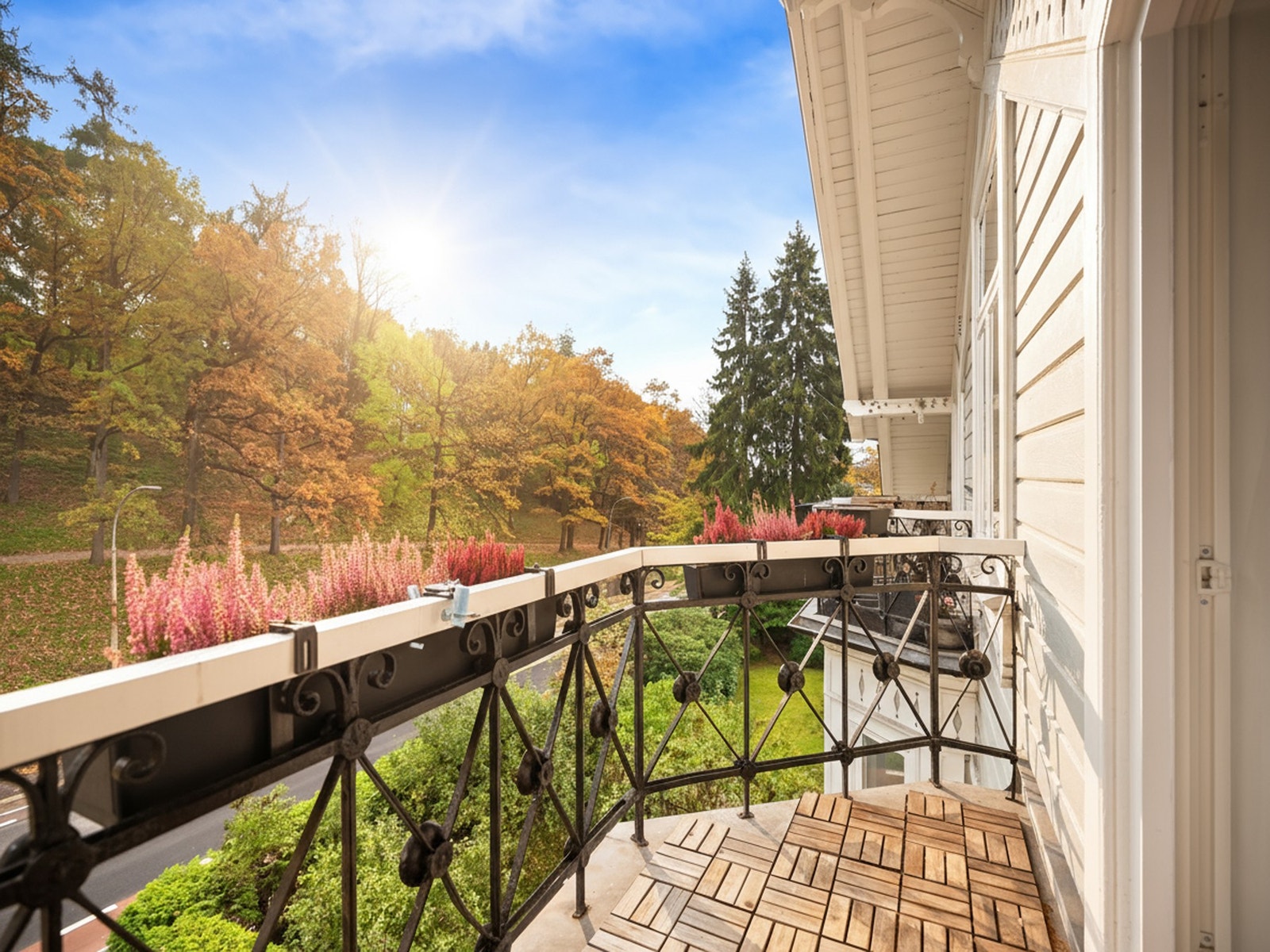 Frodig utsikt over St. Hanshaugen park Galleribilde