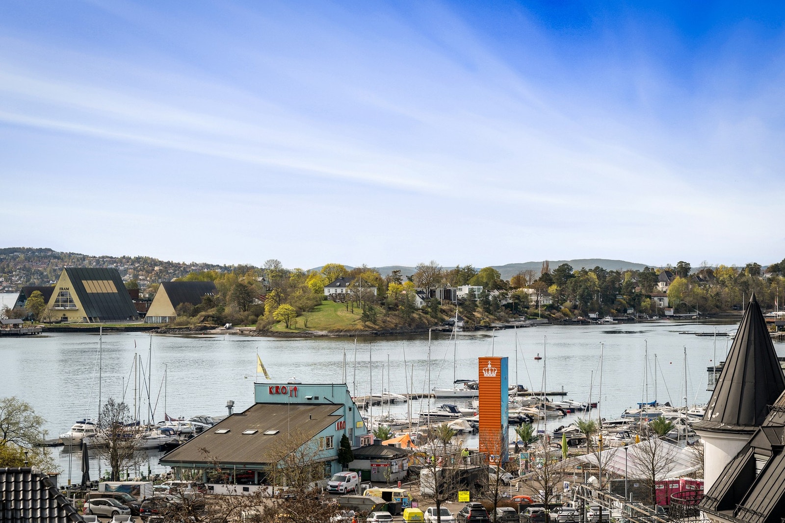 Utsikt over Frognerkilen fra leiligheten. Galleribilde