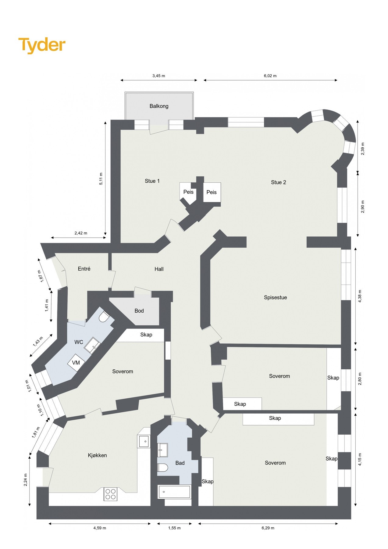 Plantegning. Galleribilde