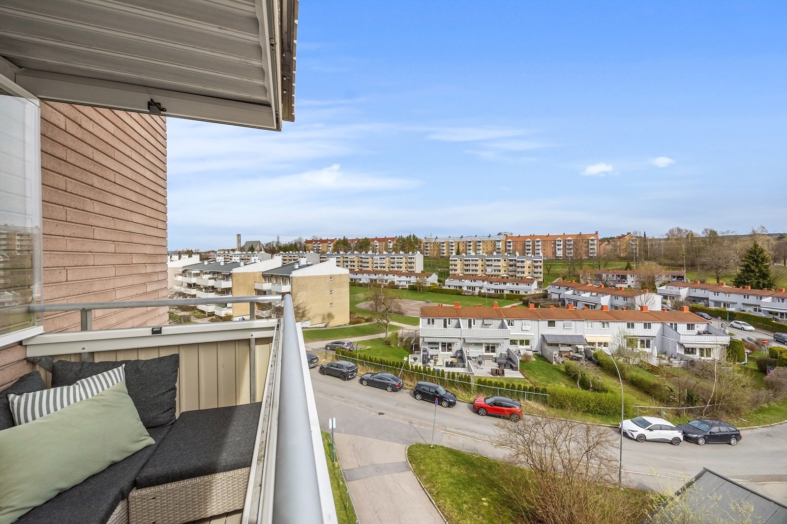 Hyggelig utsyn fra balkongen. Galleribilde