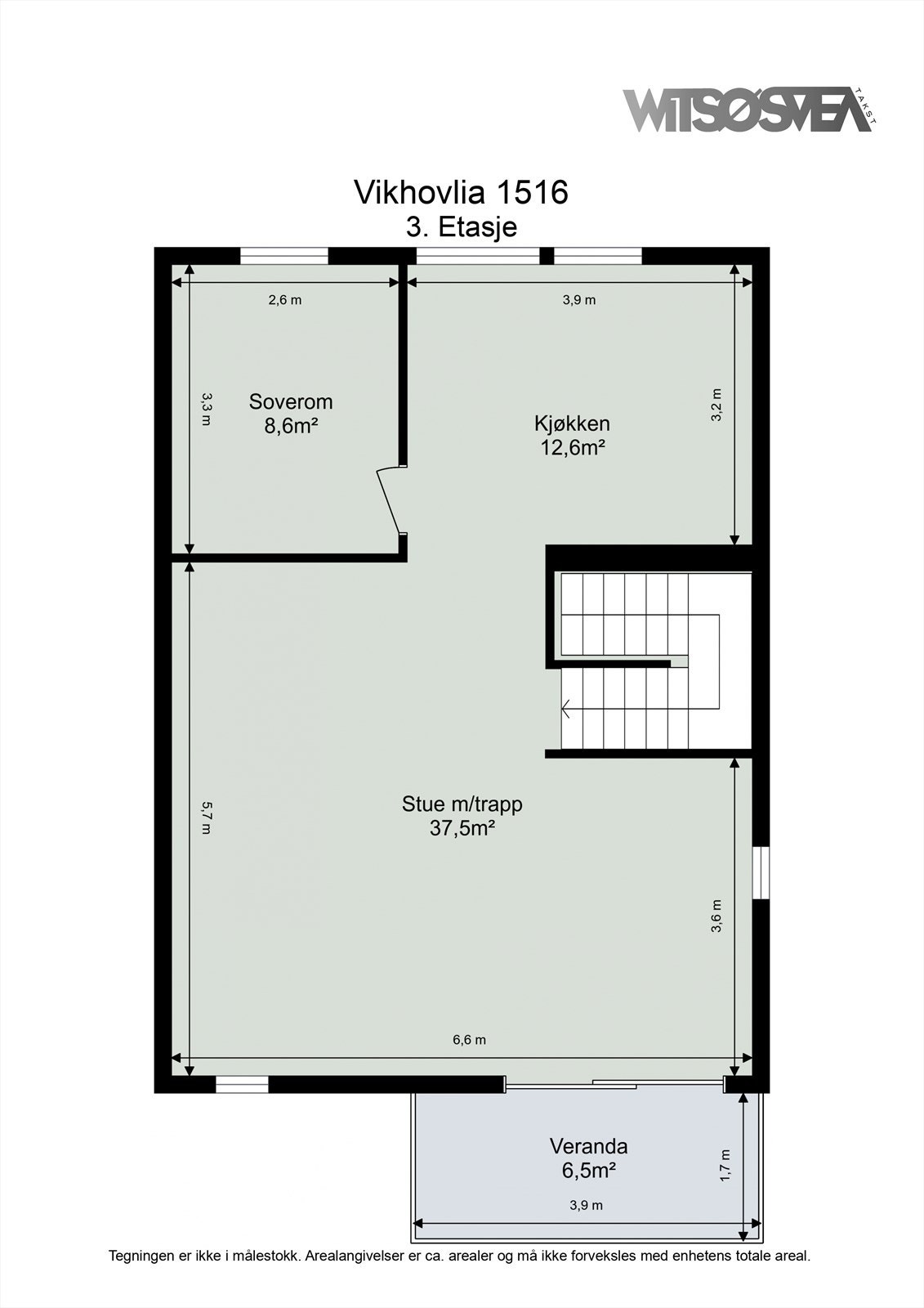 Planskisse 3. etasje. Galleribilde