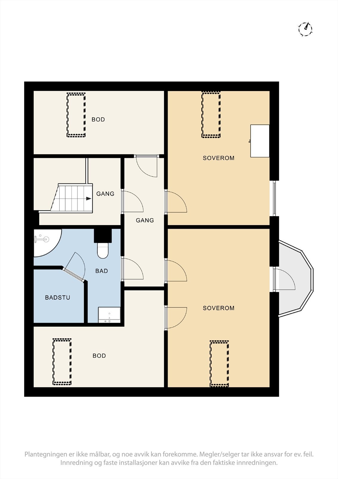 Plantegning loft. Galleribilde