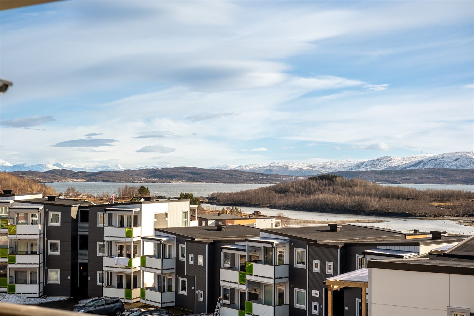 Utsikt fra balkongen Galleribilde