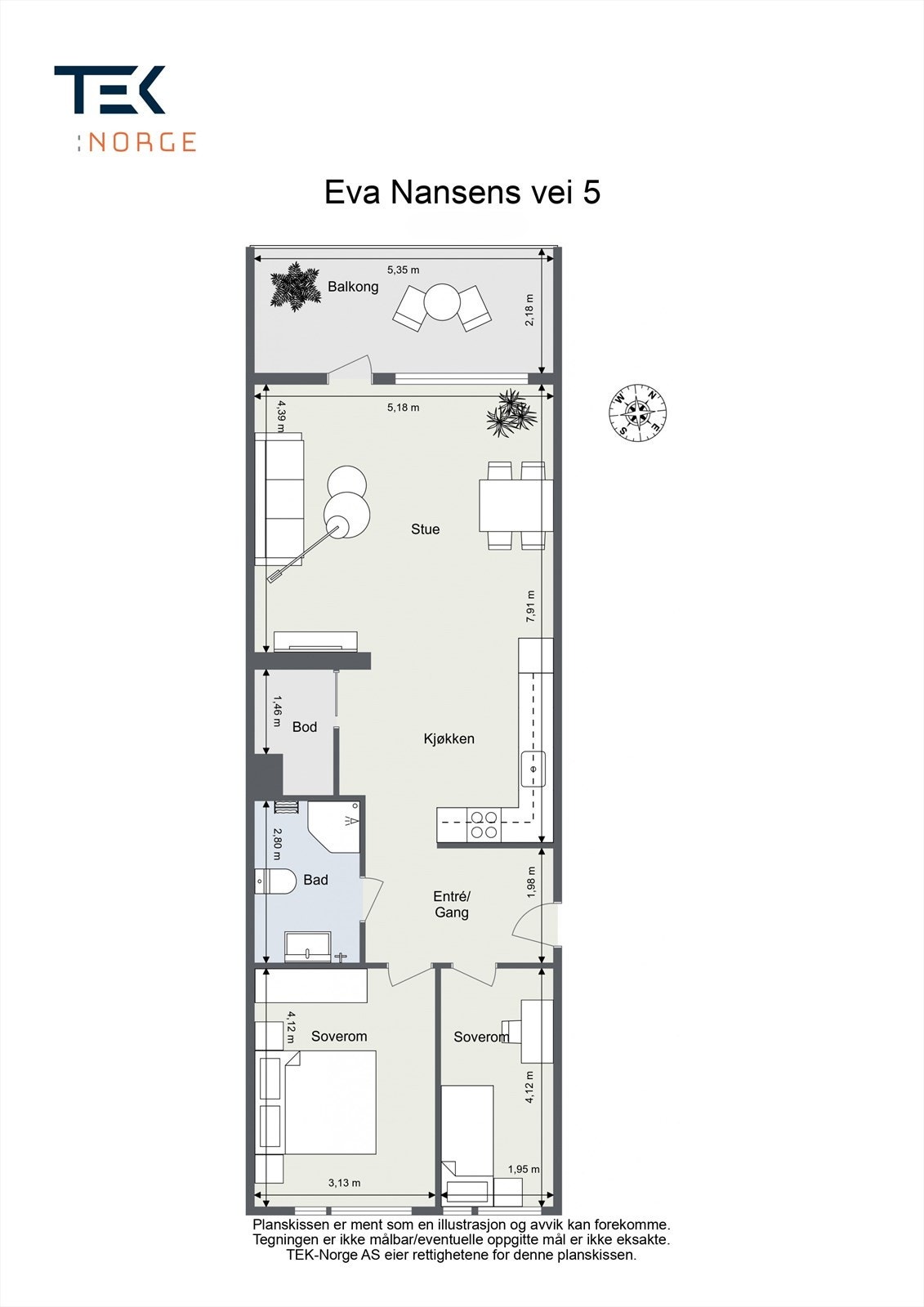 Plantegning 2.etg Galleribilde