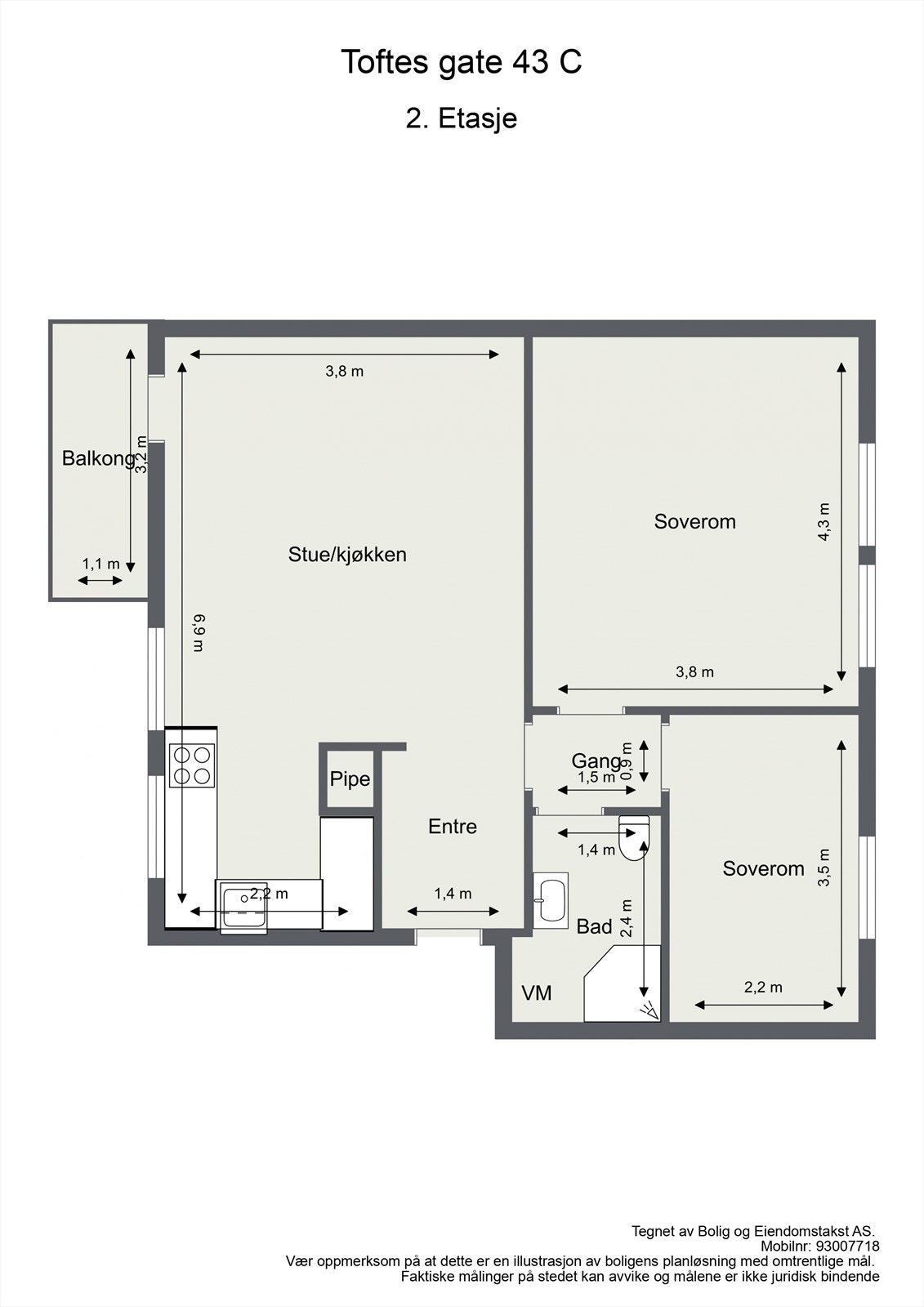 Planskisse Galleribilde