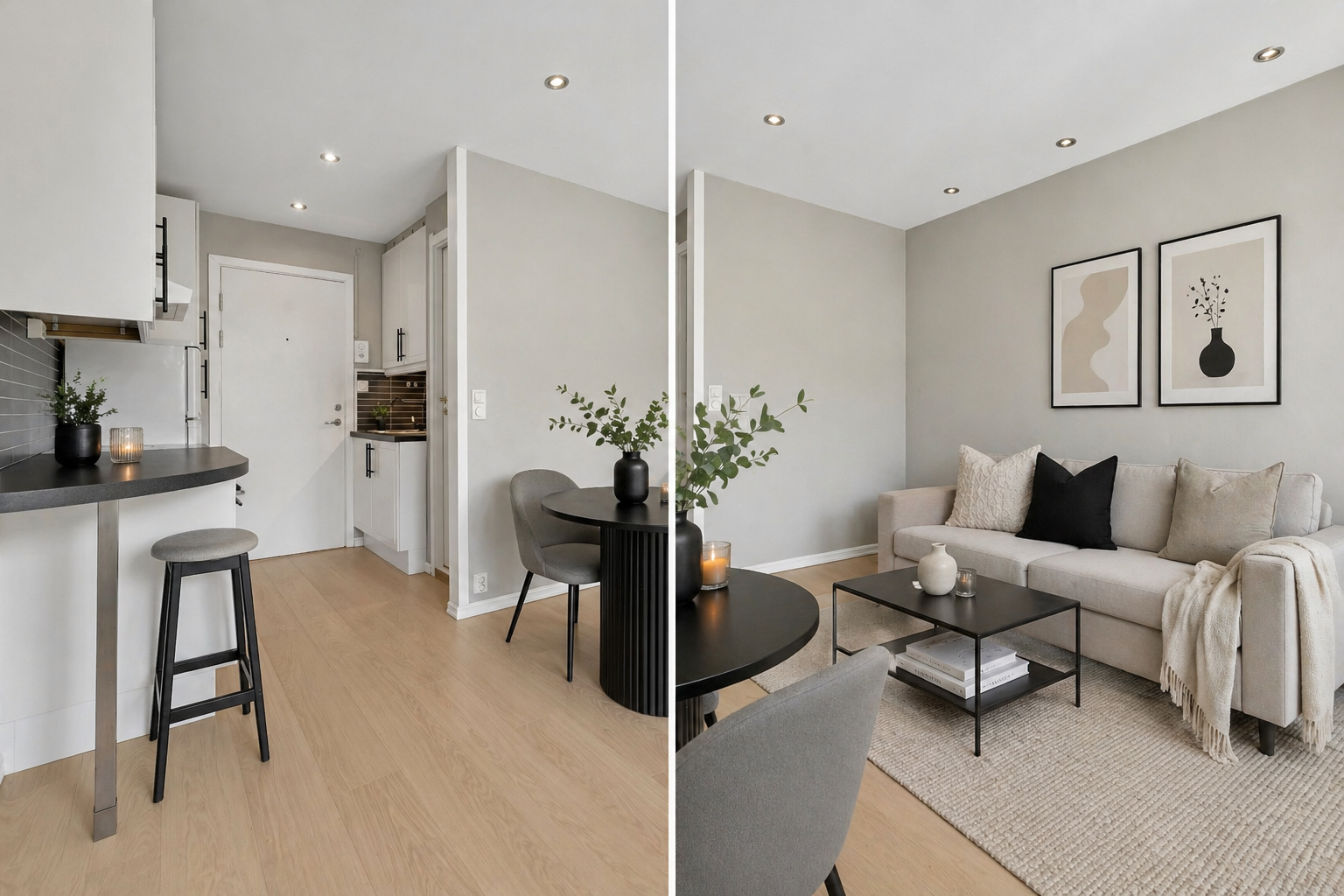 Digital styling er brukt for å vise mulig møblering. Kun møbler og interiør er lagt til - ingen endringer i rom, overflater, utsikt eller lys. Se originale bilder for boligens faktiske tilstand. Galleribilde