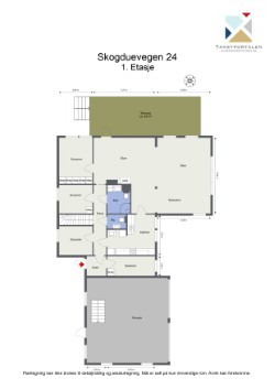Plantegning 1. etasje Galleribilde