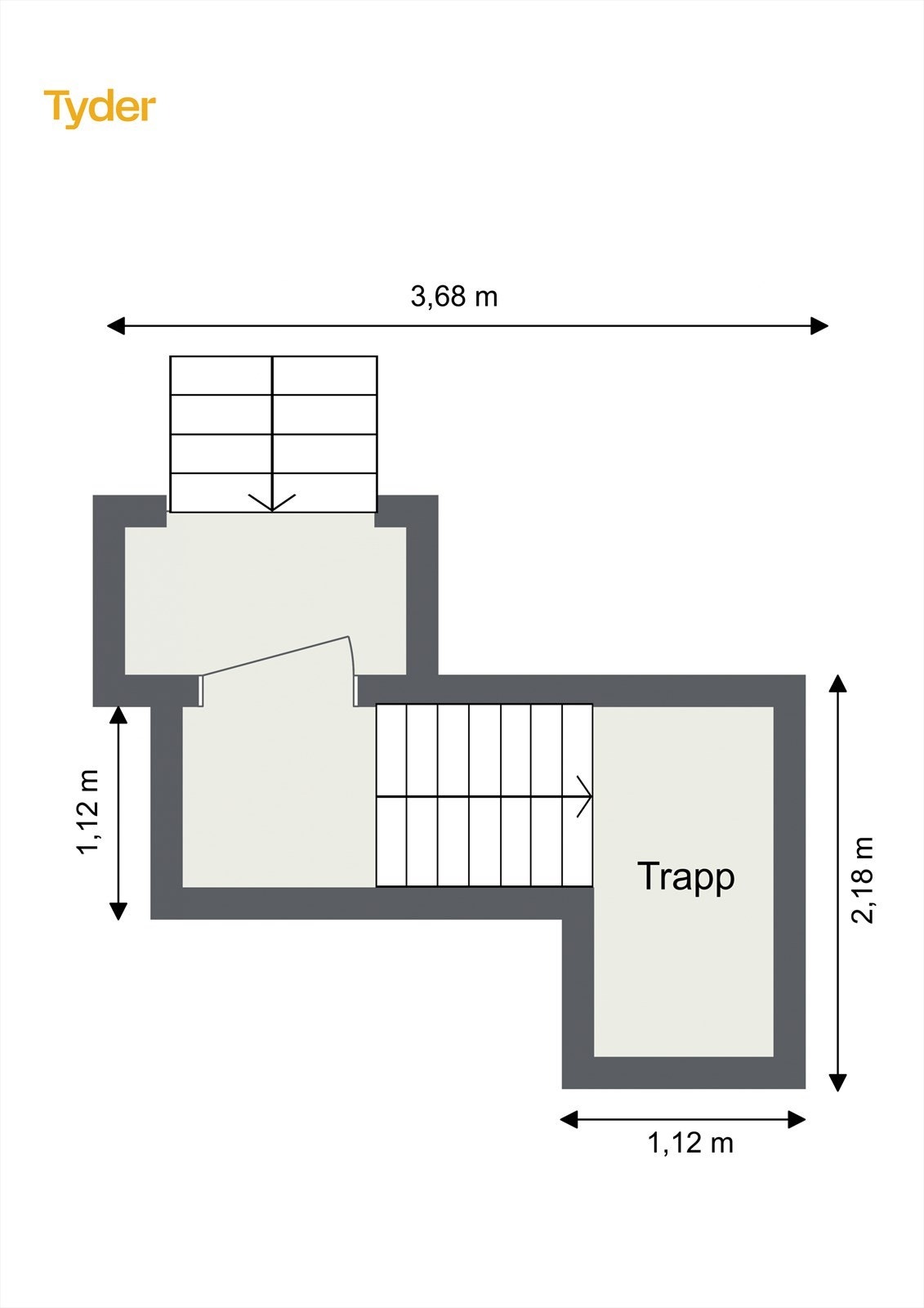 Egen inngang i første etasje med trapp opp til boligens hovedplan. Galleribilde