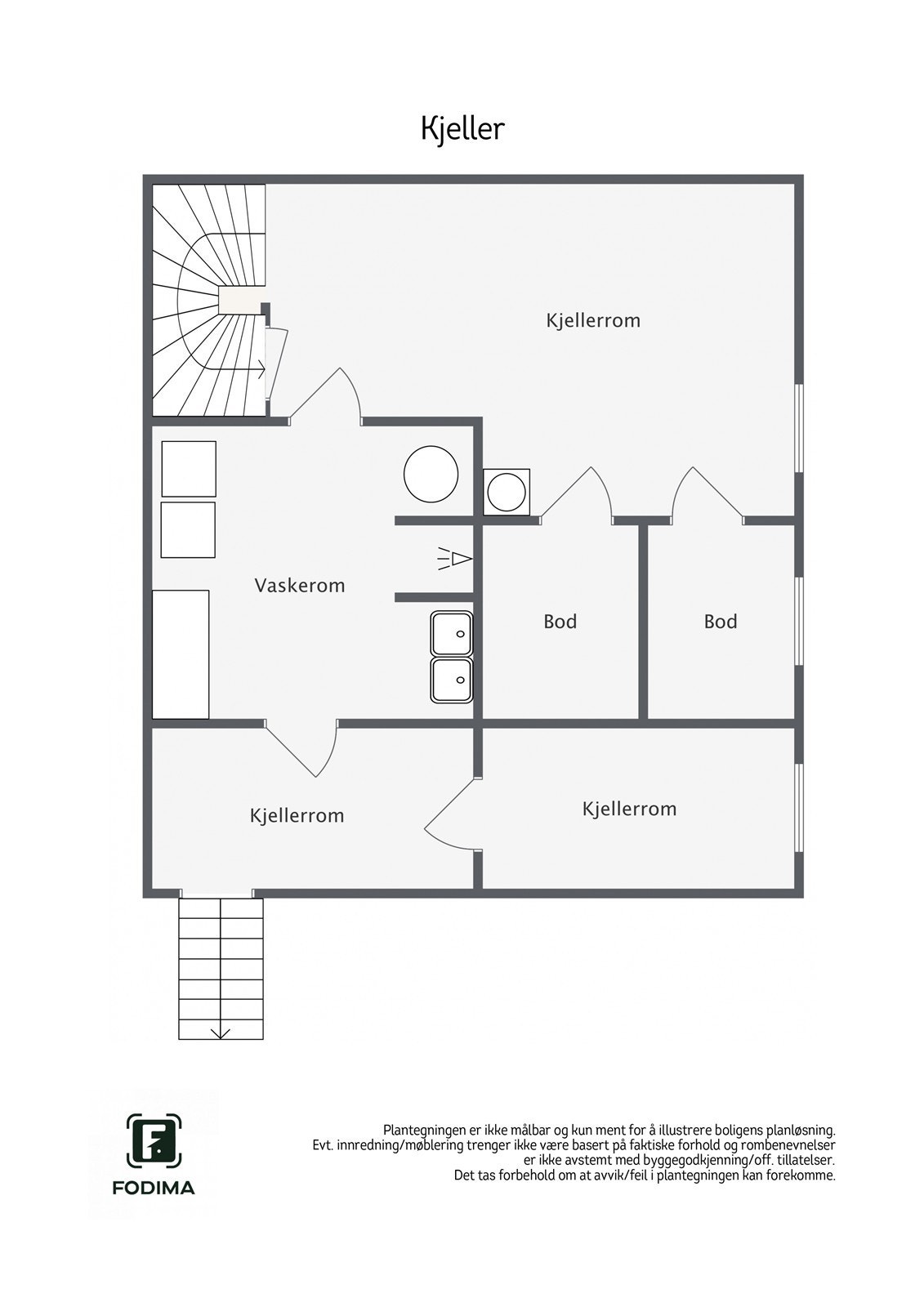 Plantegning kjeller Galleribilde