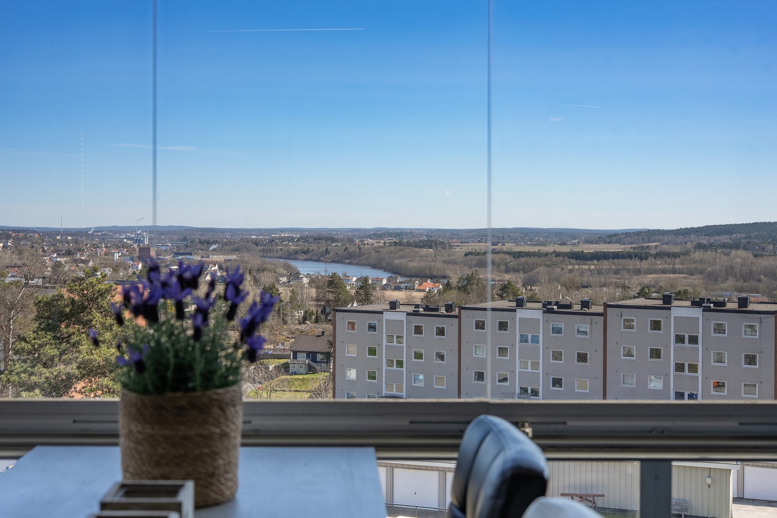 Utsikten fra balkongen. Galleribilde