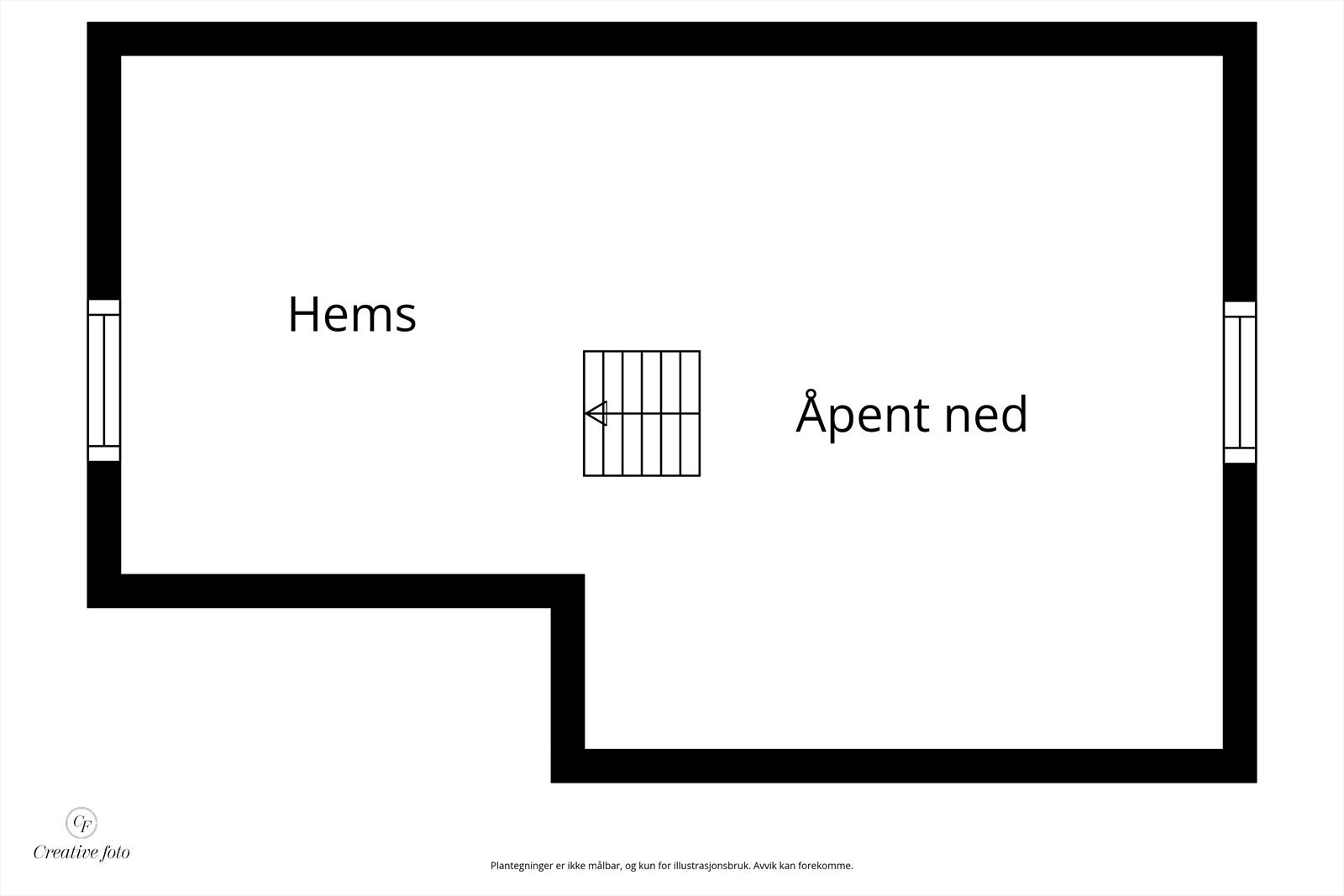 Veiledende plantegning - Ikke målbar Galleribilde