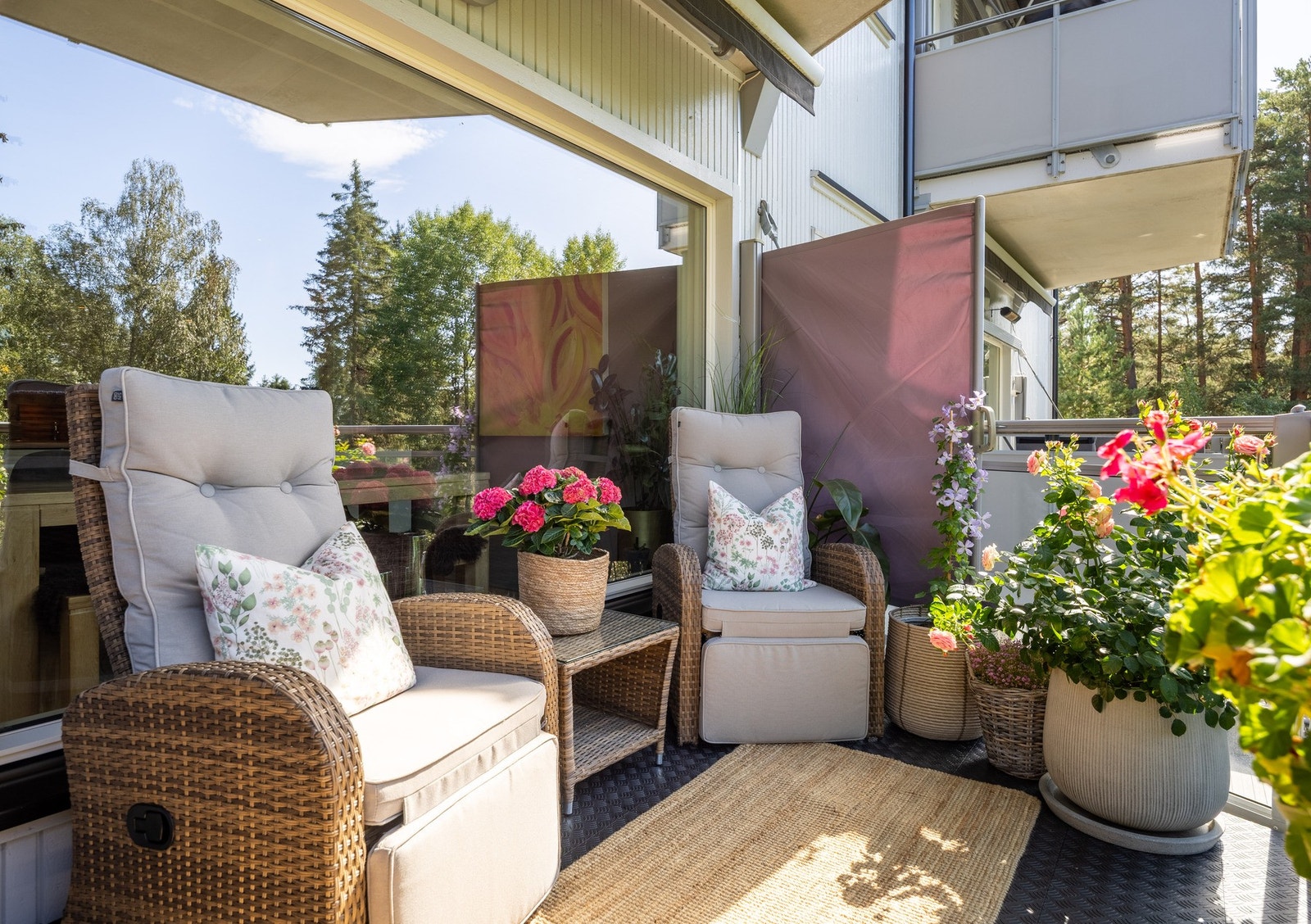 Her kan man innrede med både loungeset og grill. Galleribilde