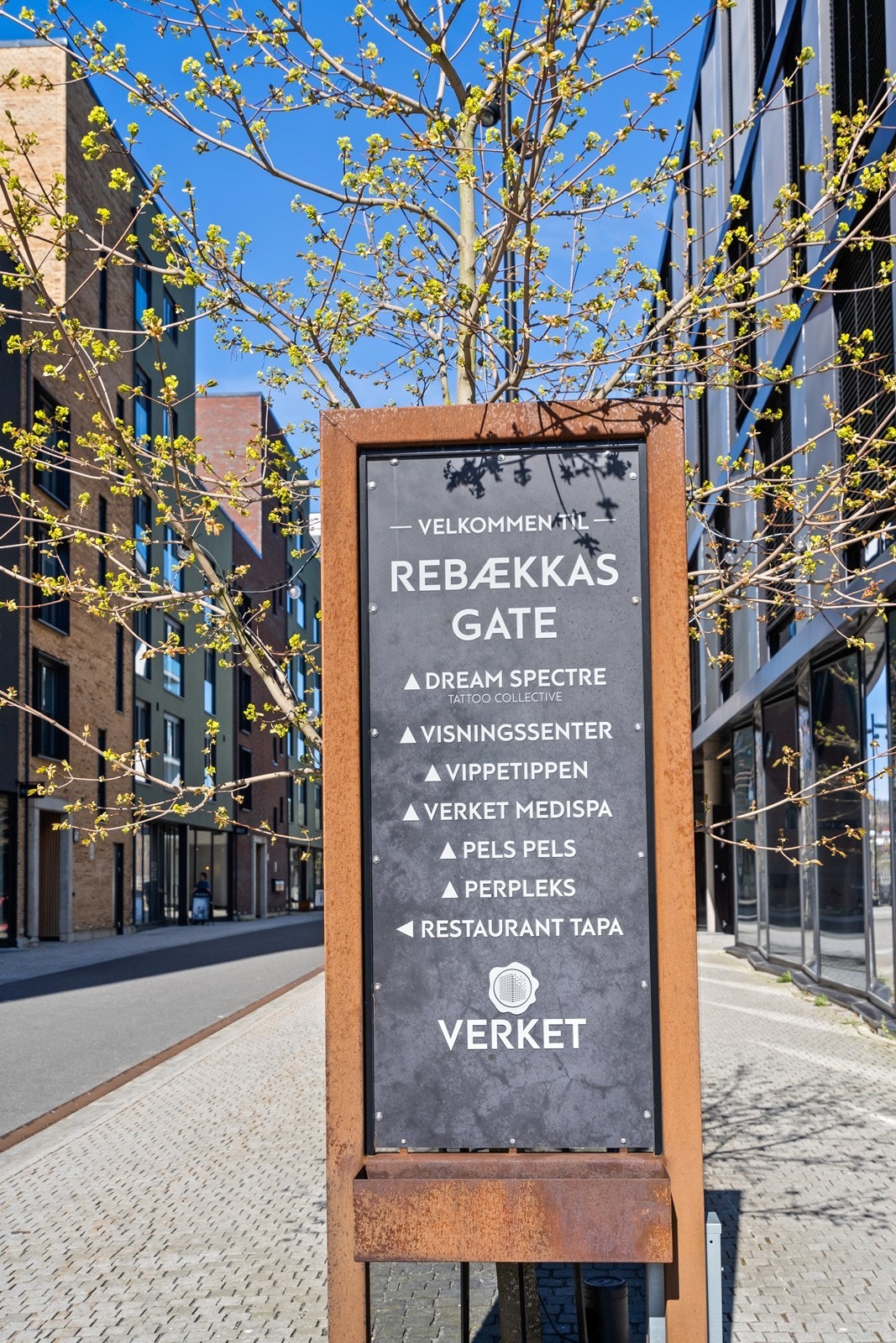 Velkommen til Rebækkas Gate, en del av det nye og spennende byområdet Verket. Galleribilde