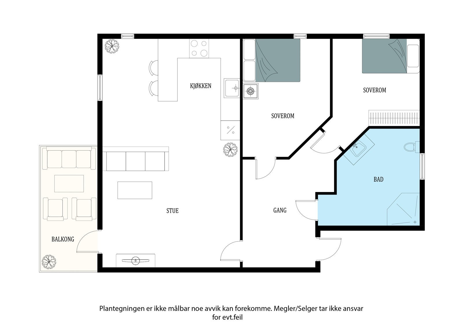 Plantegning Galleribilde