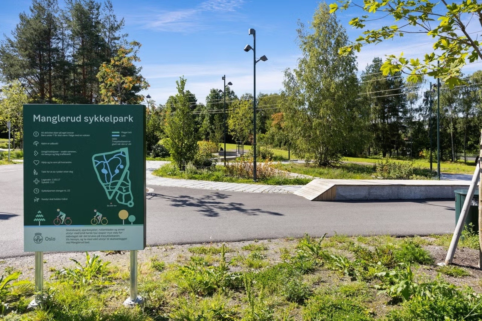 Sykkelparken er superpopulær for mange aldre. Galleribilde