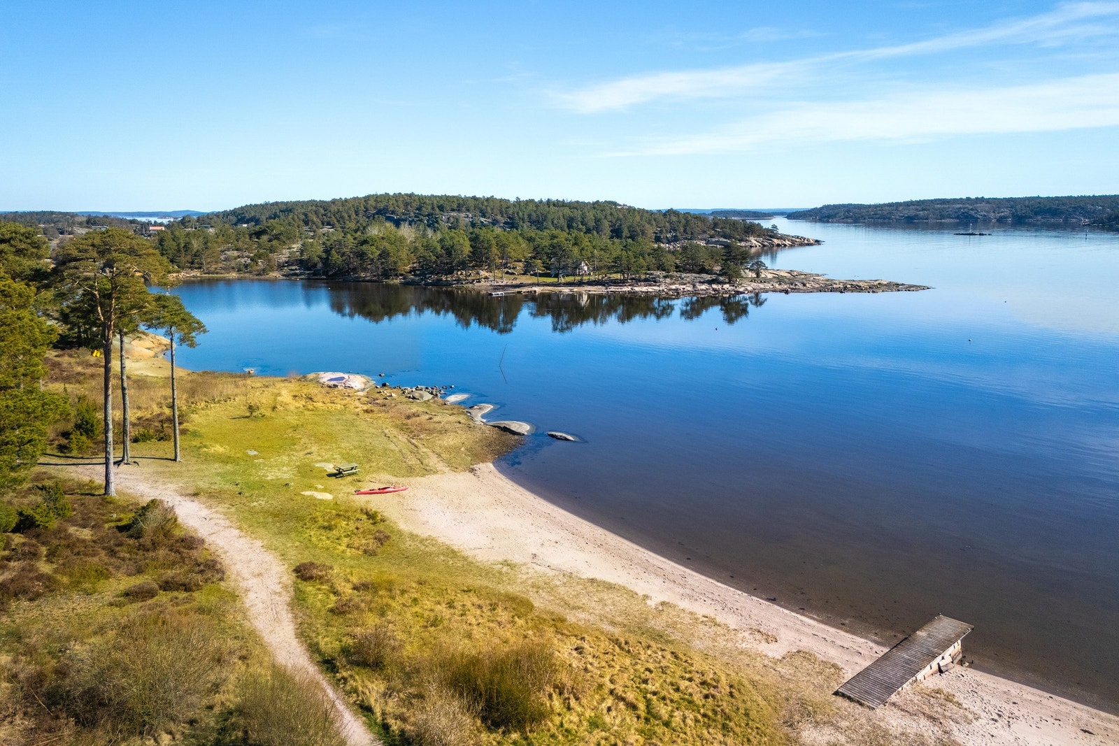 Bademuligheter rett nedenfor eiendommen. Galleribilde