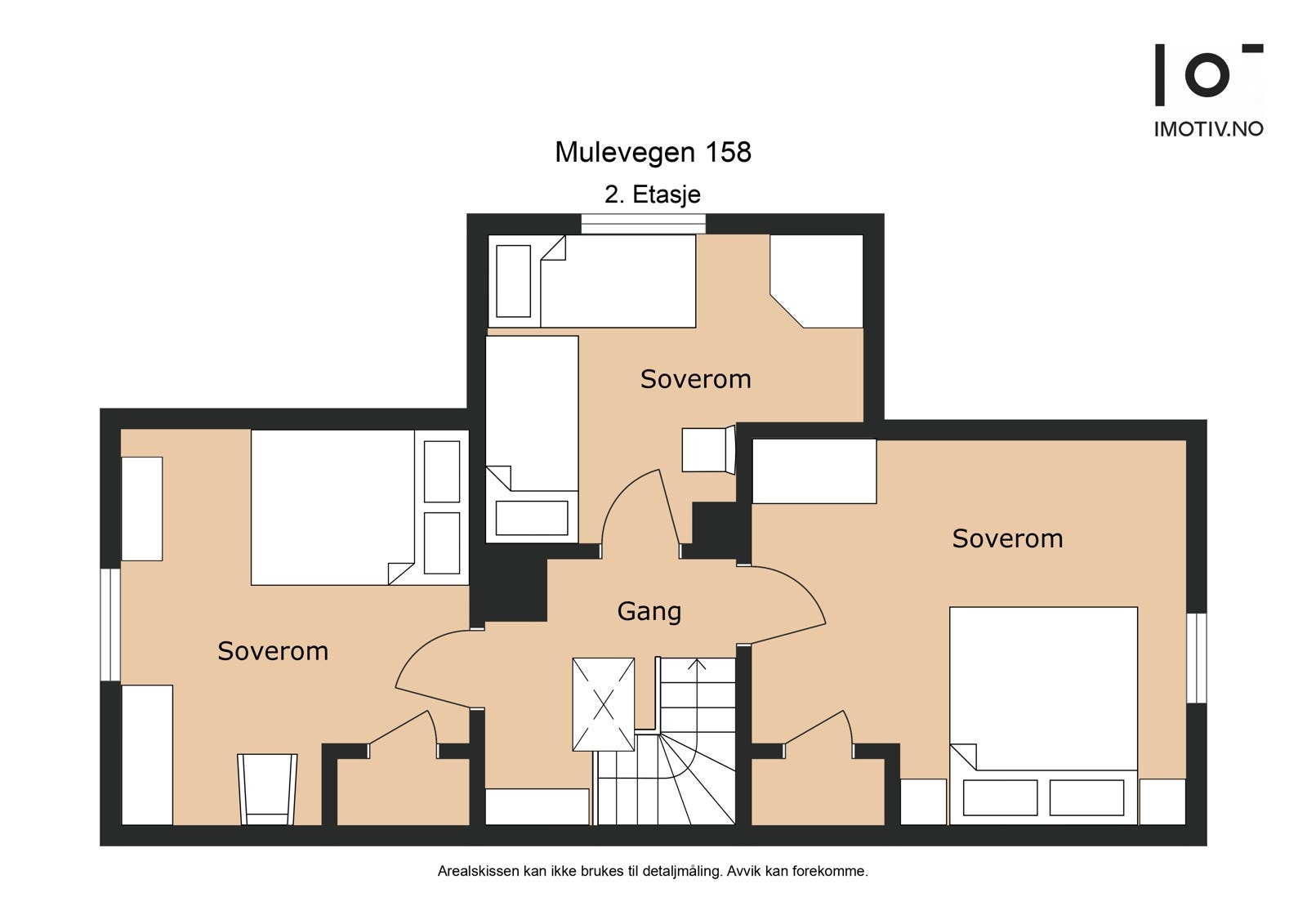Plantegning loftetasje. Areal BRA-i: 24 m². Galleribilde
