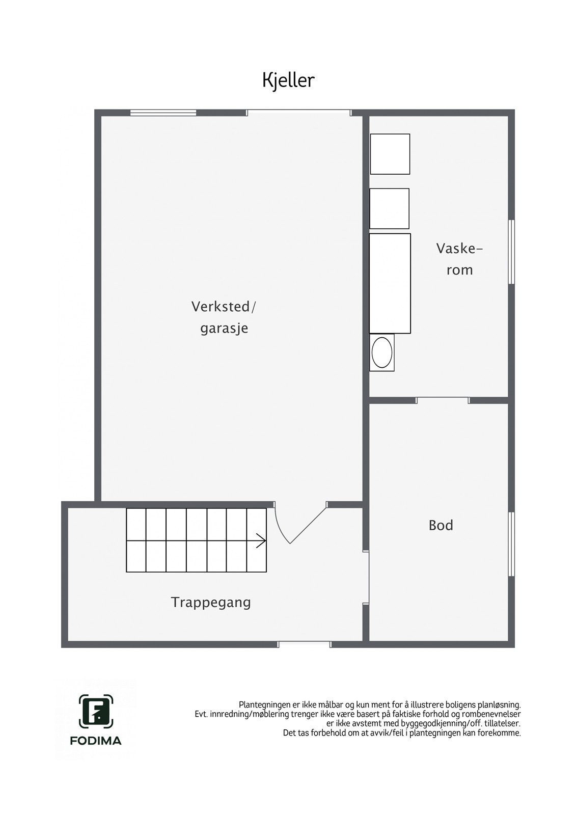 Plantegning kjeller Galleribilde