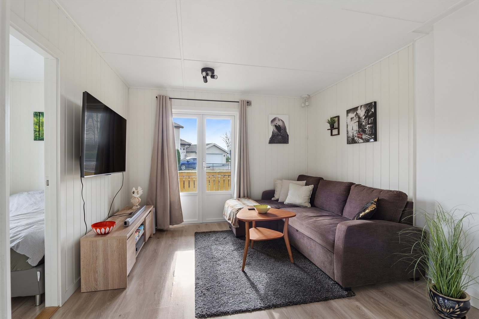 Leiligheten har en praktisk planløsning med gode rom Galleribilde