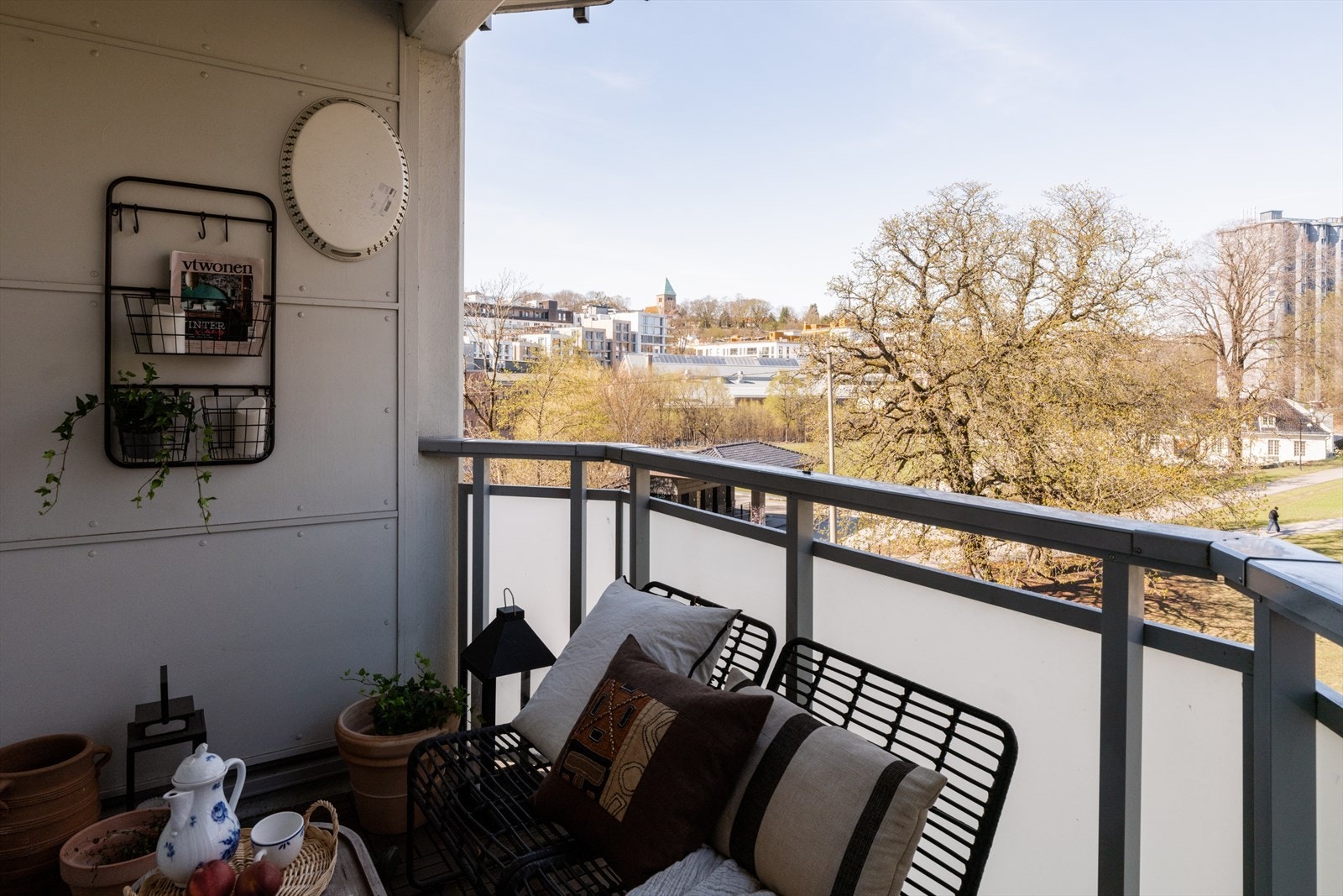 Herlig utsikt mot Grünerhagen, Vulkan og mot Nedre Foss gård Galleribilde
