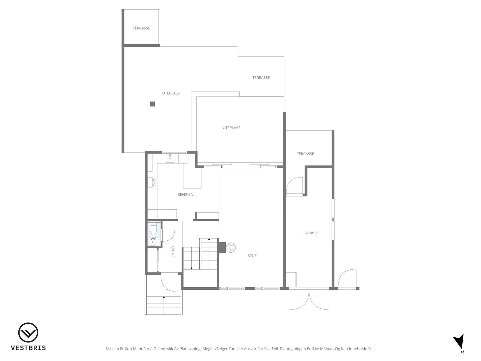 Plantegning hovedplan. Galleribilde