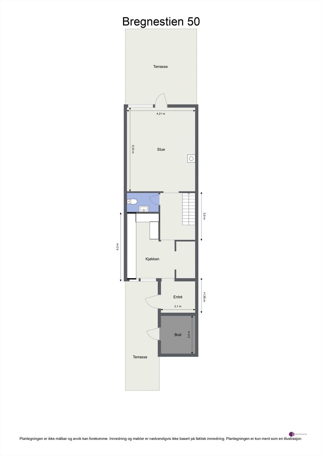 Plantegning 1. etasje Galleribilde