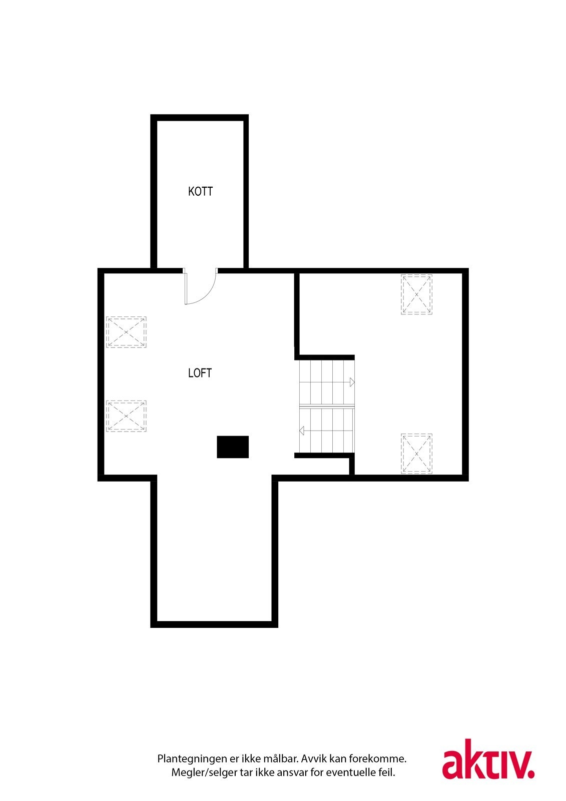 Planoversikt loftetasje. Galleribilde