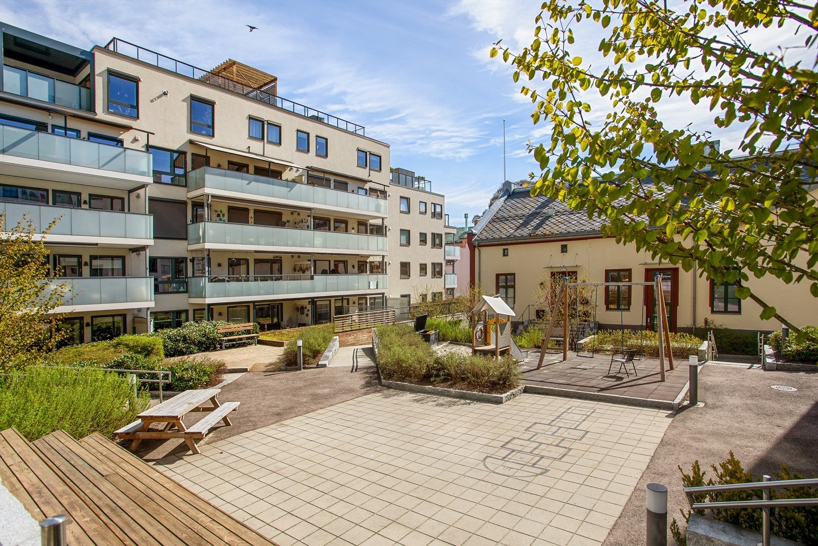 Flott atrium felles for borettslaget Galleribilde