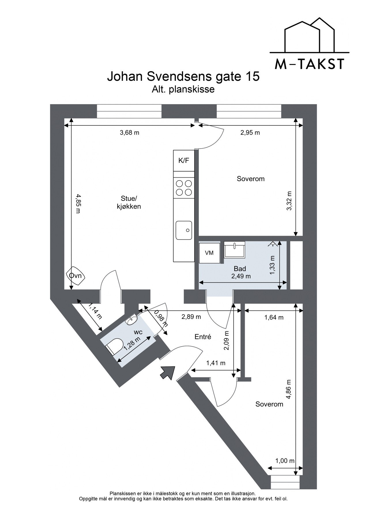 Alternativ plantegning Galleribilde