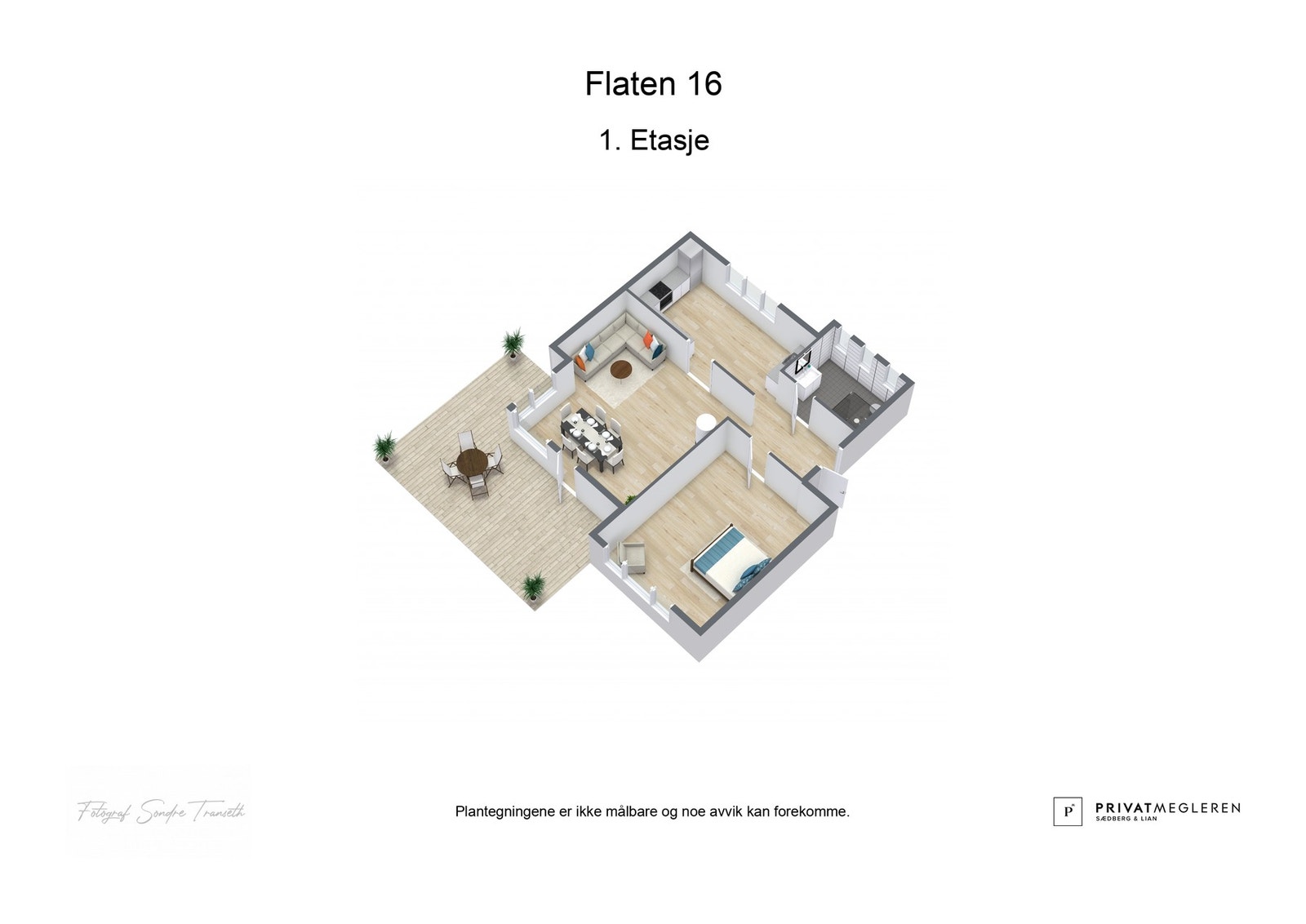 3D plantegning - laget av fotograf Galleribilde