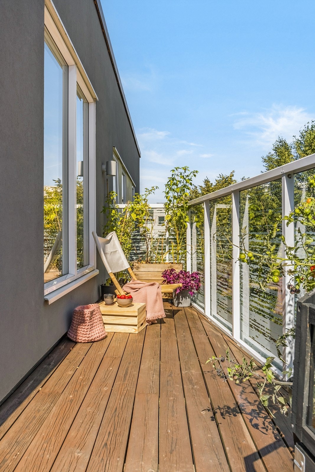 Perfekt sted for å nyte kaffen i morgensolen. Galleribilde