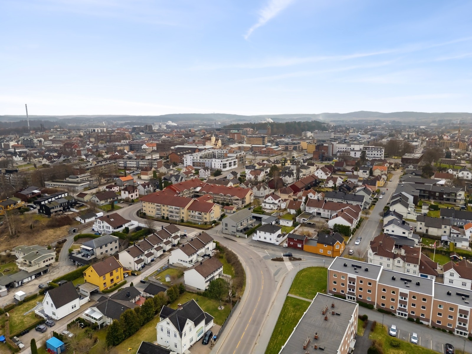 Her har man kort vei til alt. Galleribilde