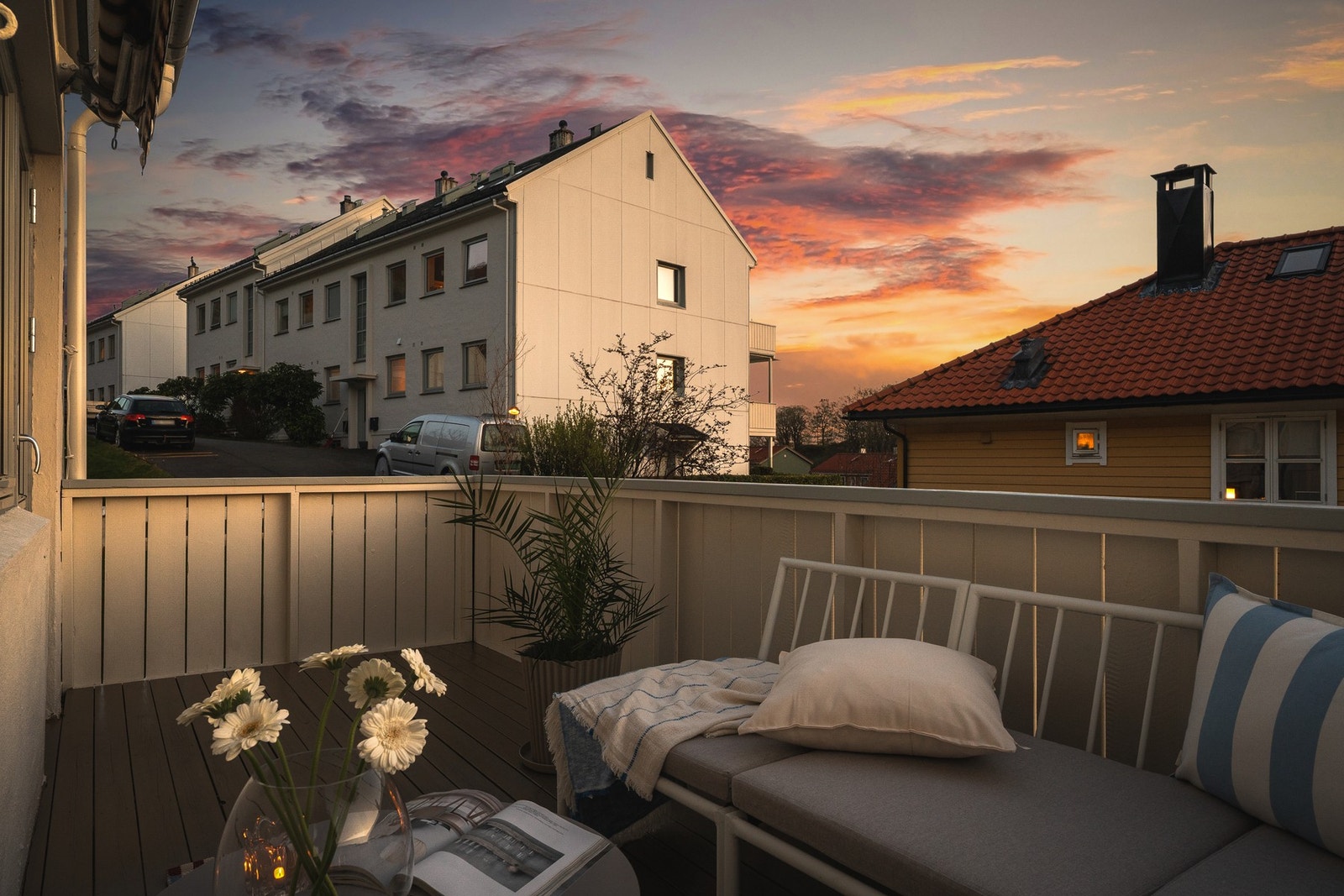 Her kan du også få med deg solnedgangens fine farger. Galleribilde