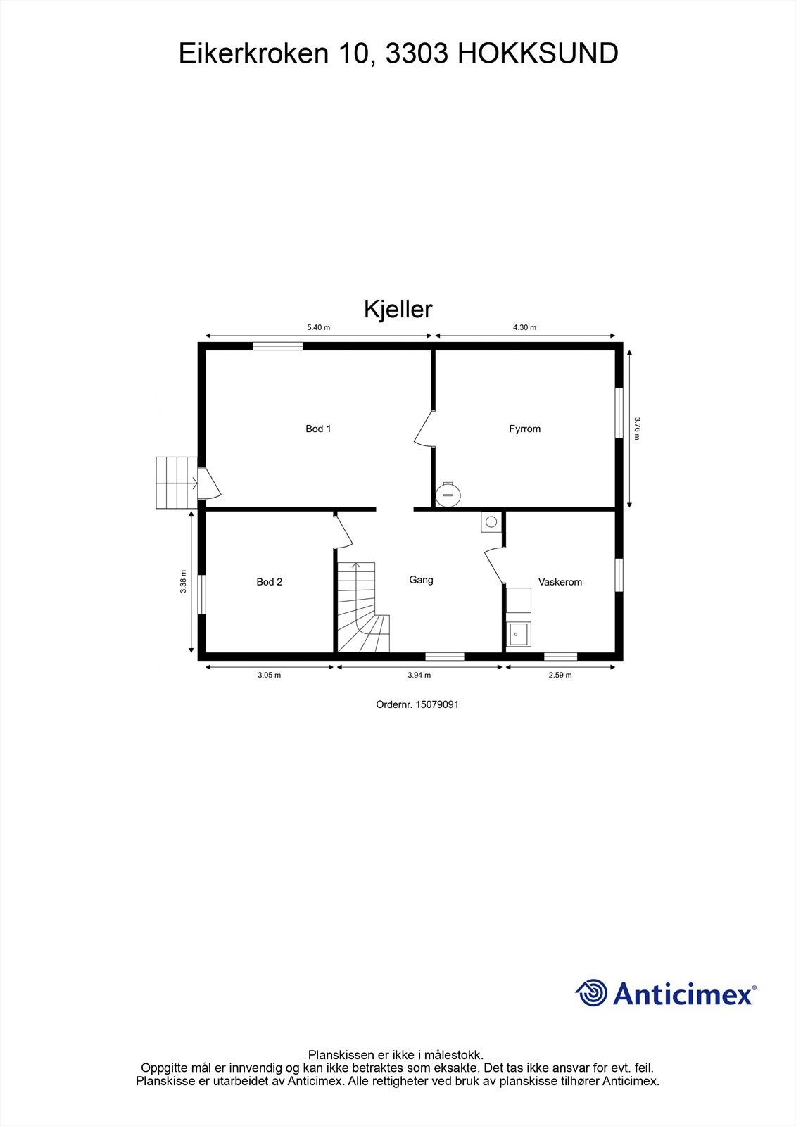 Plantegning kjeller Galleribilde