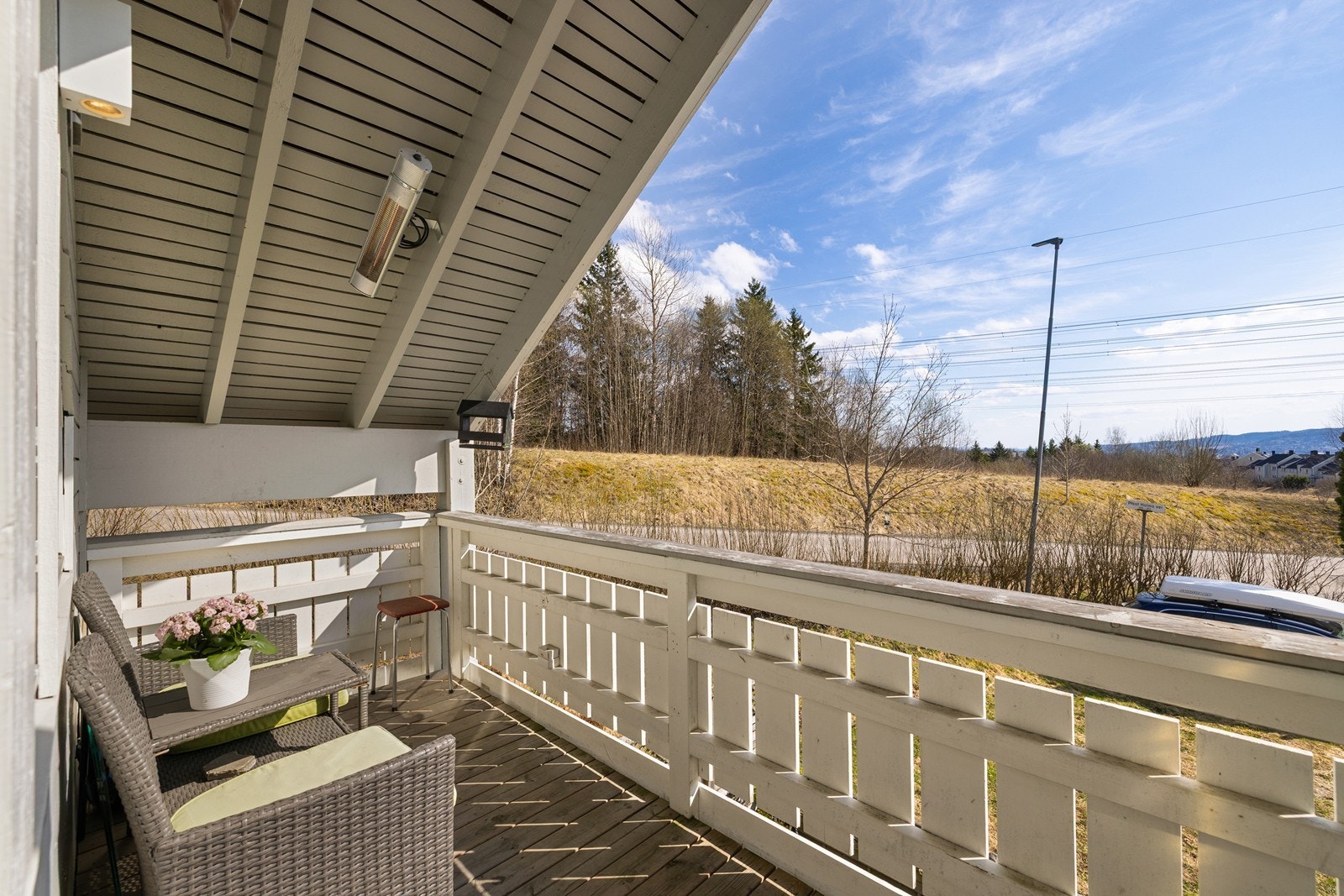 Balkongen er på 8 m². Galleribilde