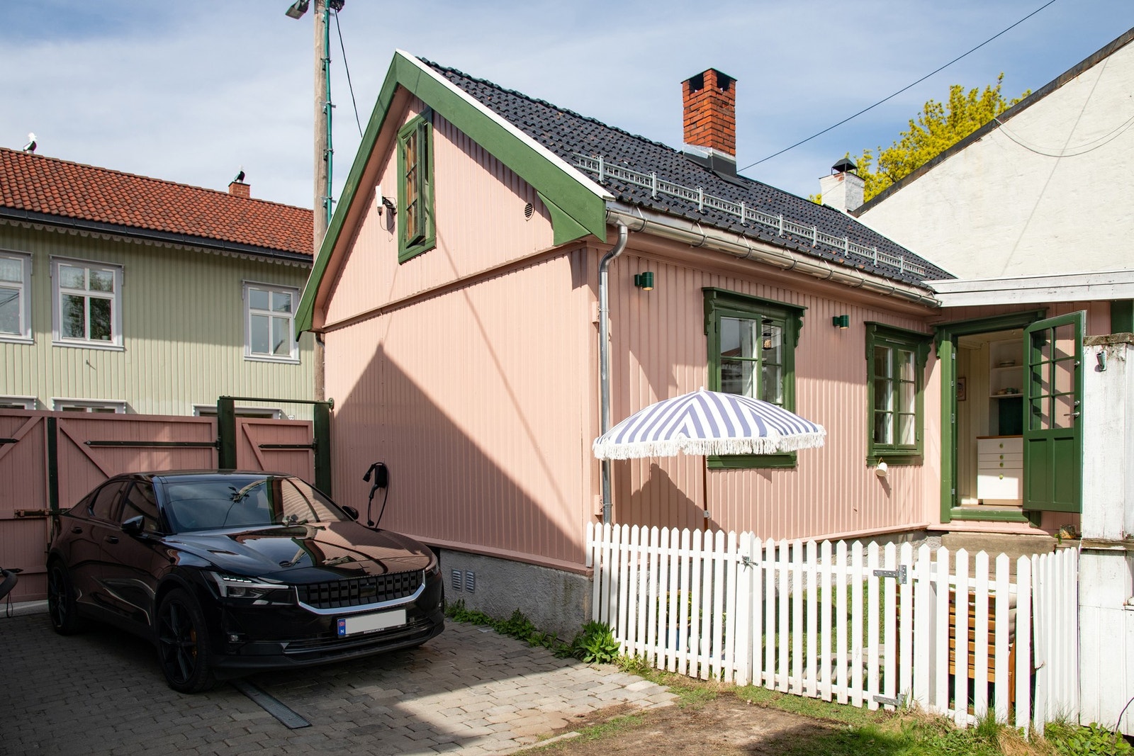 Det er egen p-plass. Galleribilde