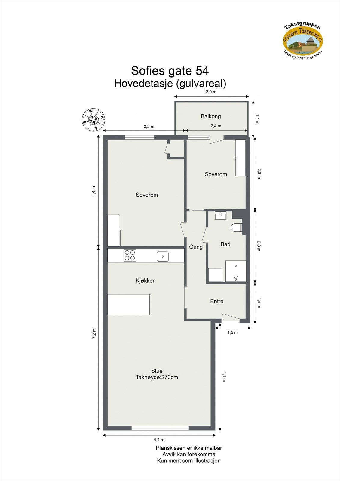 Plantegning Galleribilde