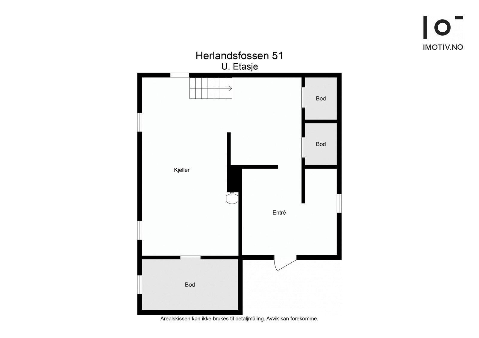 BRA-i: 81 m². Uinnredet kjellerrom og boder. Galleribilde