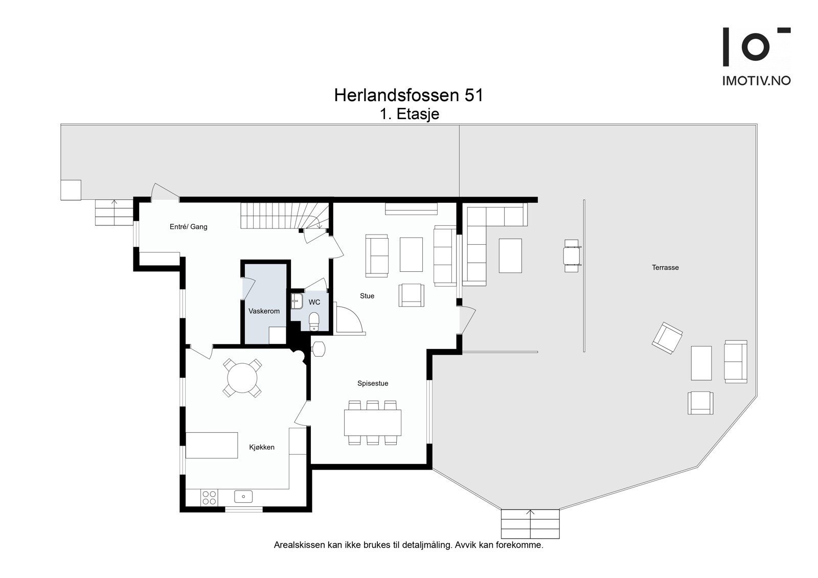 BRA-i: 89 m² Hall m/trapp19,2 m², vaskerom 4,2 m², trapperom 1 m², toalettrom 2 m², stue 38,5 m² og kjøkken 21,5 m² Galleribilde