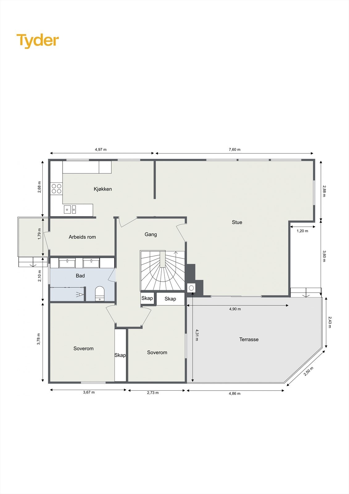 Planskisse 1.etasje Galleribilde